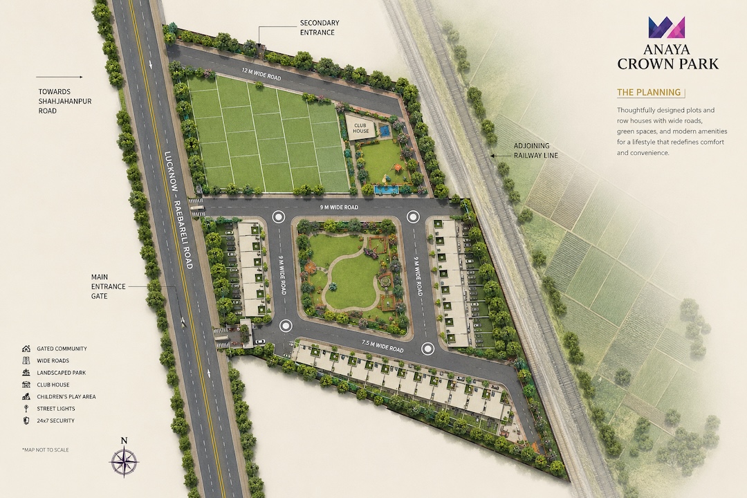 Anaya Crown Park Map Layout